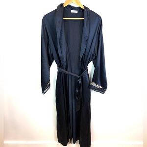 90s/00s vintage Jones New York satin Robe O/S